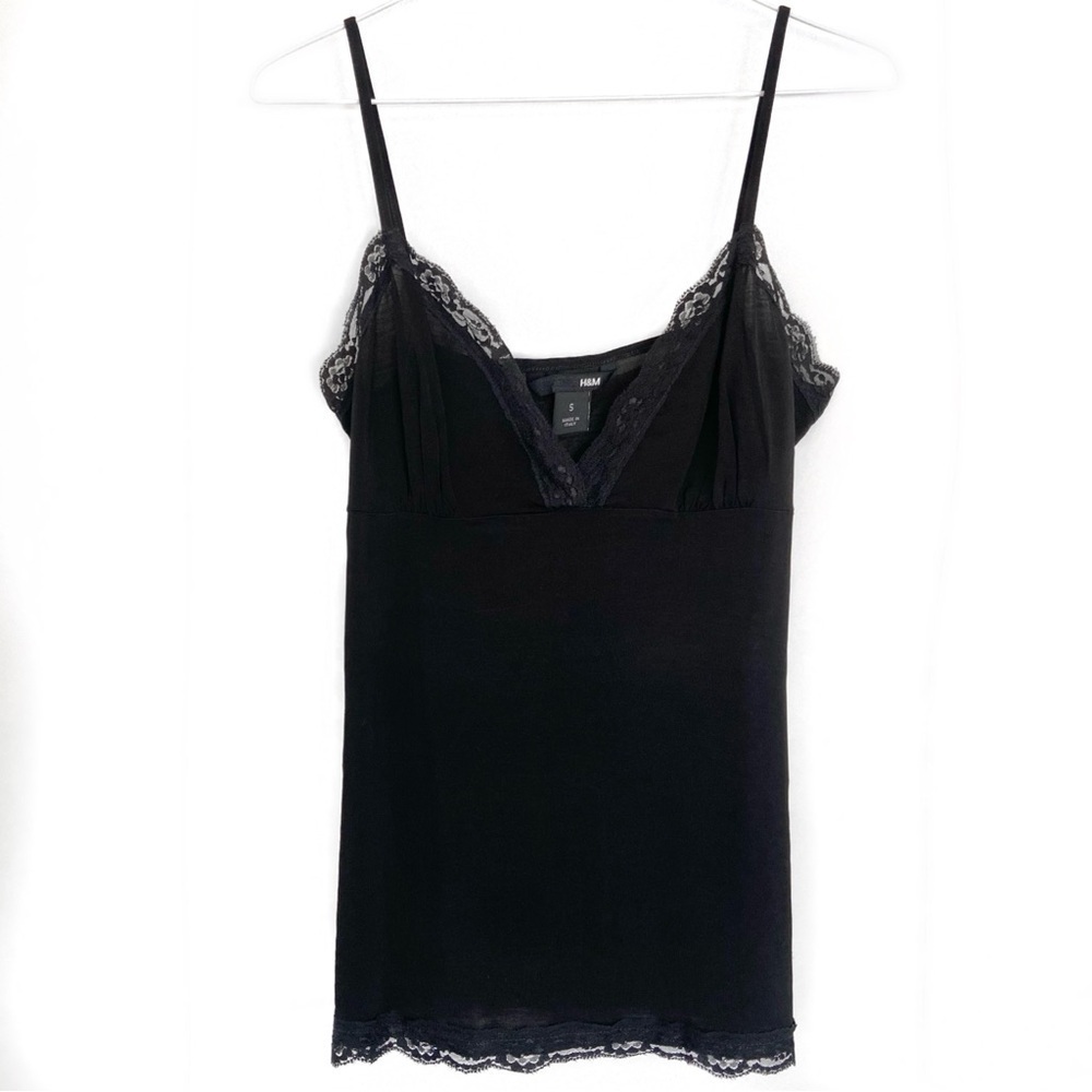 90s VINTAGE Lace Trim Camisole Cami Top Lingerie - Picture 1 of 5